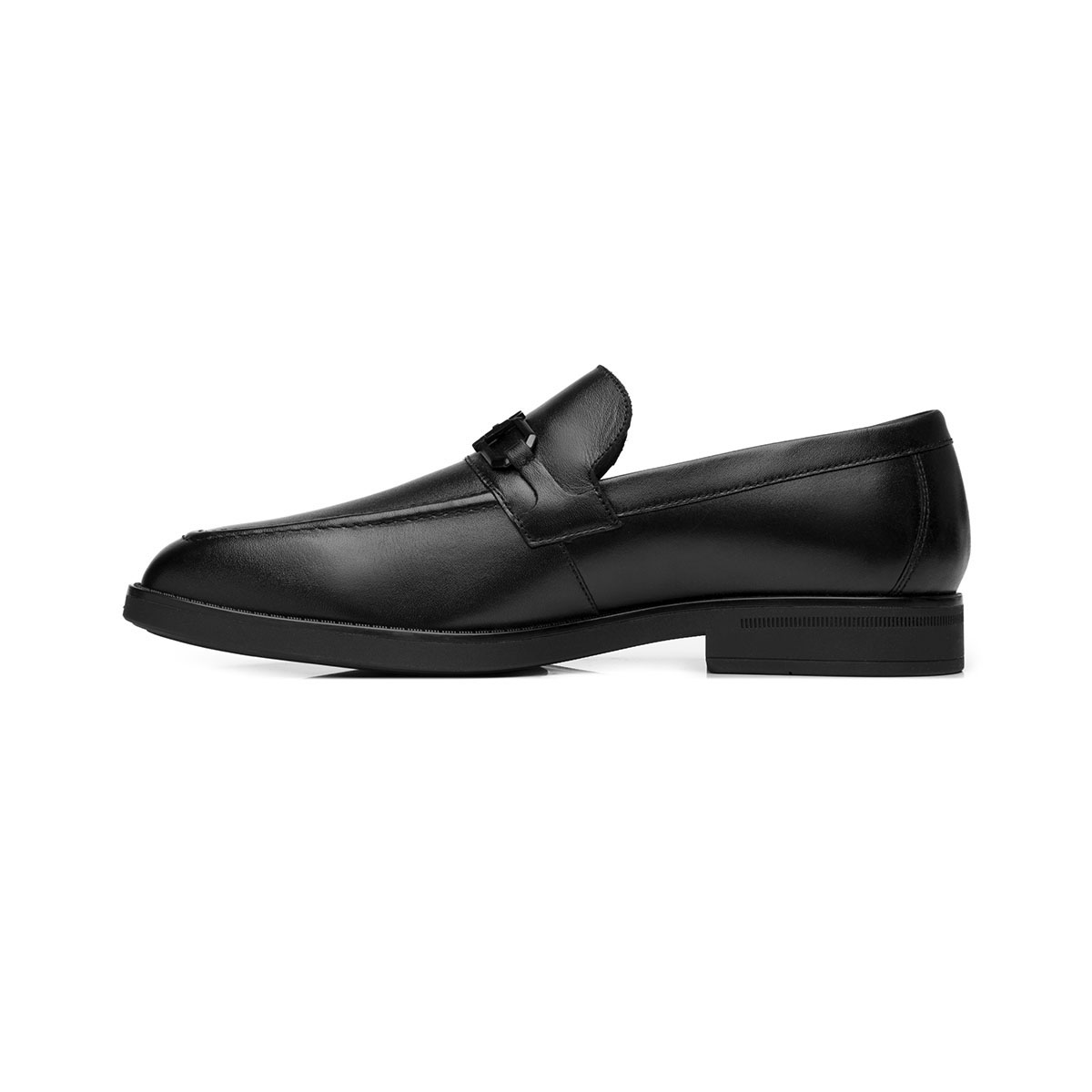 Mocas&iacute;n en Piel Flexi Negro con Herraje para Hombre image number null