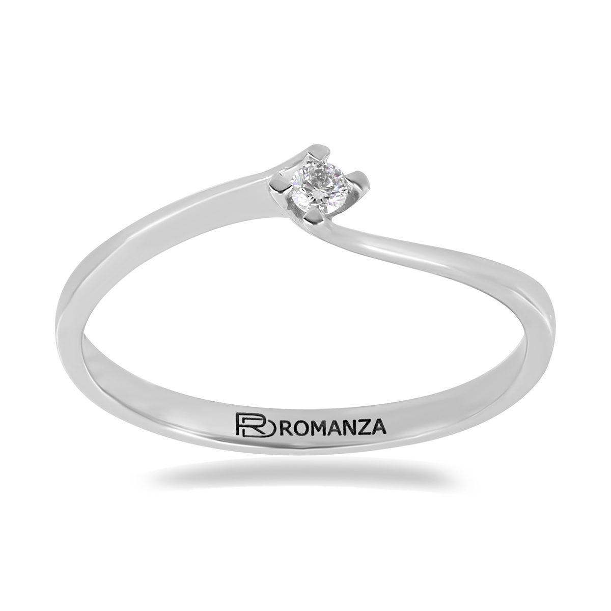 Solitario Oro 14K y 0.04 ct Diamante Romanza image number null