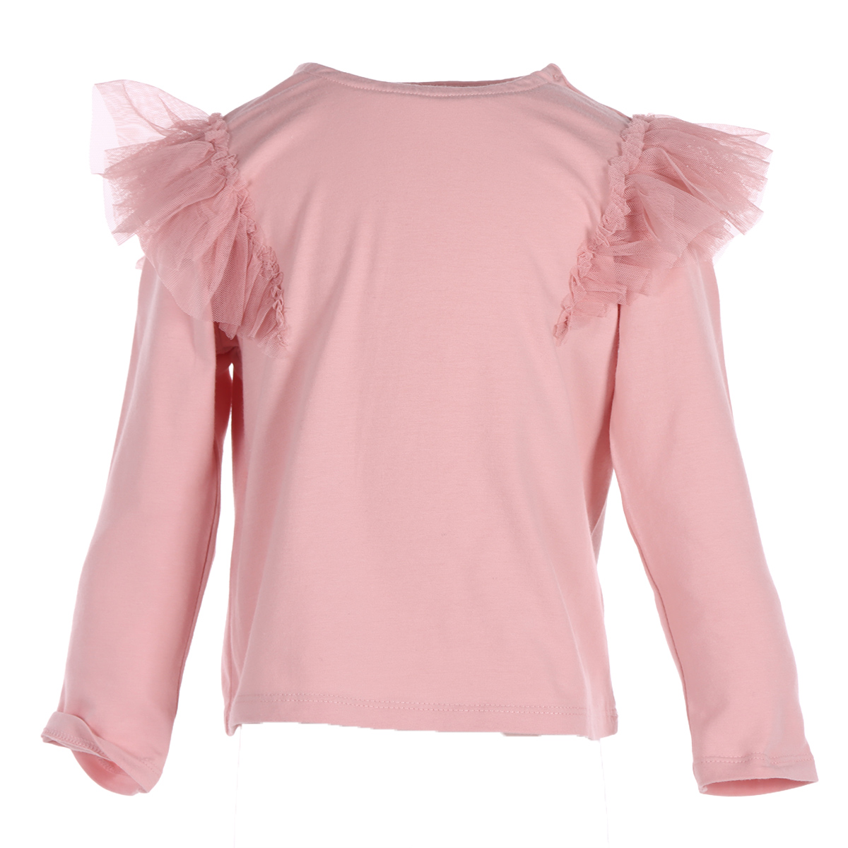 Playera con Tul Manga Larga  Bethaelizabetha para Beb&eacute; Ni&ntilde;a image number null
