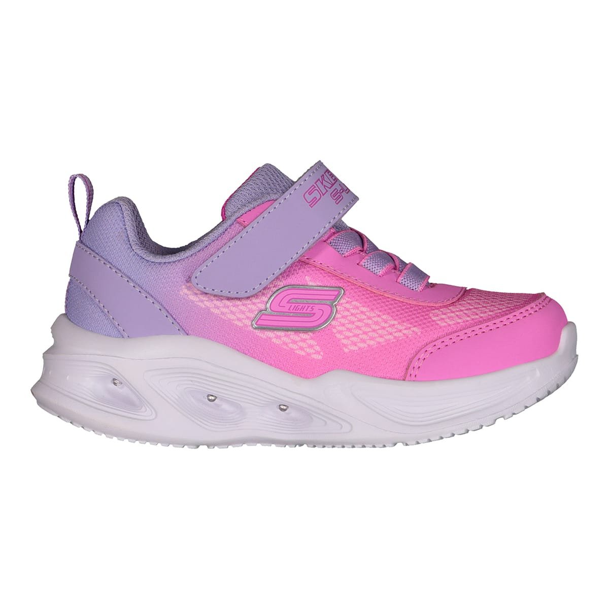 Tenis Con Velcro Y Luces 11-16 Rosa Skechers image number null