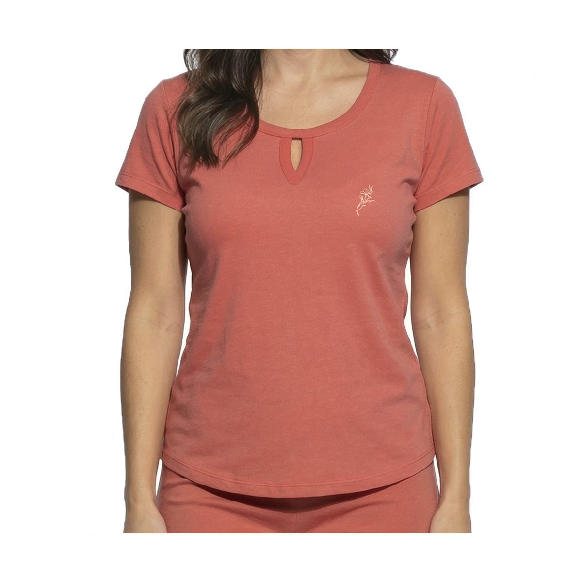 Pijama Chifon Isotoner Para Mujer image number null