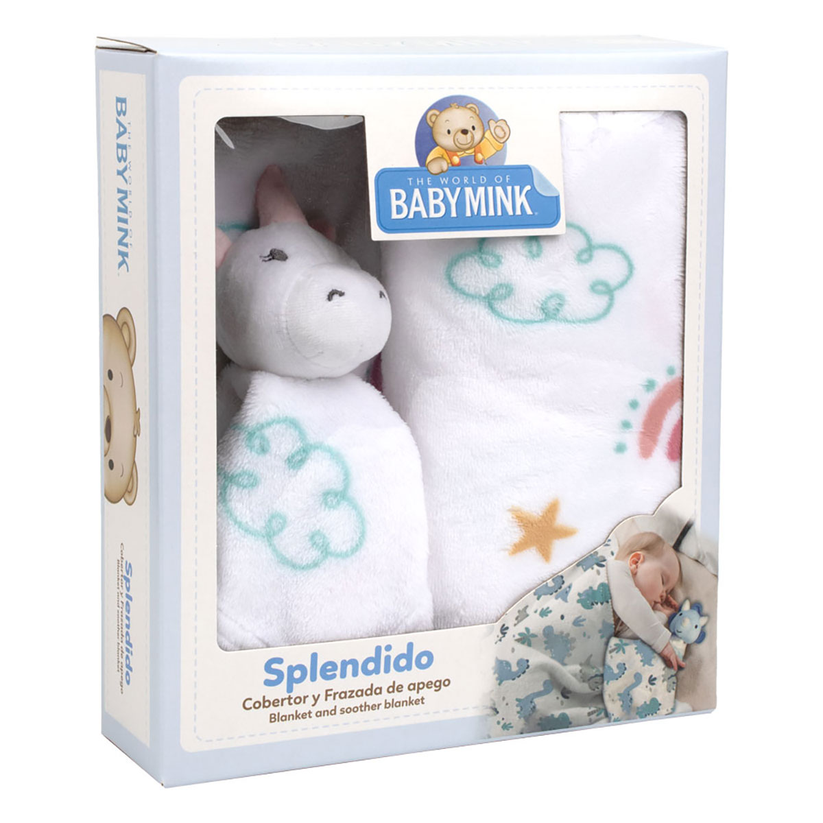 Cobertor Estampado con Mu&ntilde;eco Baby Mink image number null