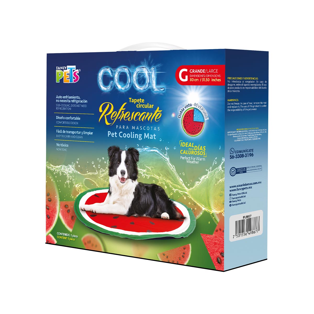 Tapete Refrescante Circular Grande Sandia Cool image number null