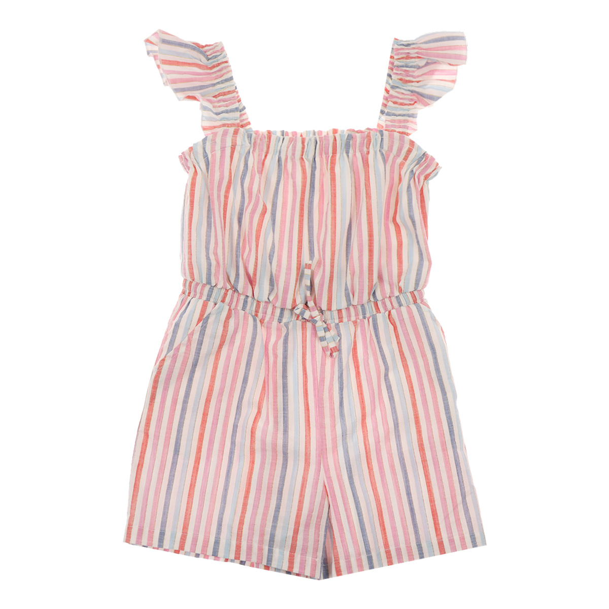 Romper Rayas Multicolor Verano Casual Jeanious Ni&ntilde;a image number null