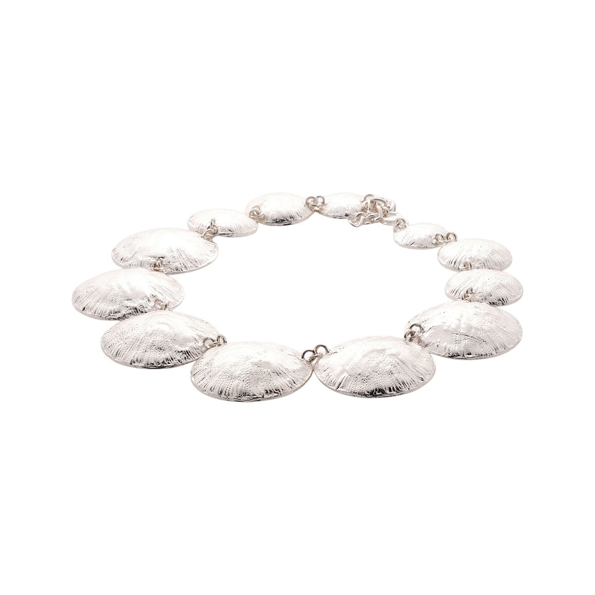 Collar Cadena Circular Plateada C2C image number null