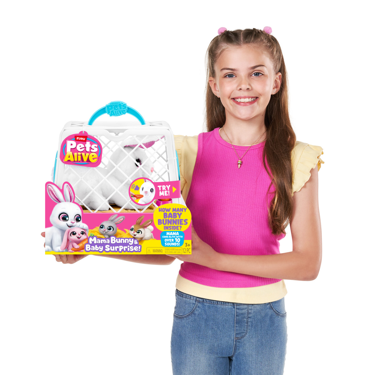 Mu&ntilde;ecos Mam&aacute; Bunny Surprise Pets Alive Zuru image number null