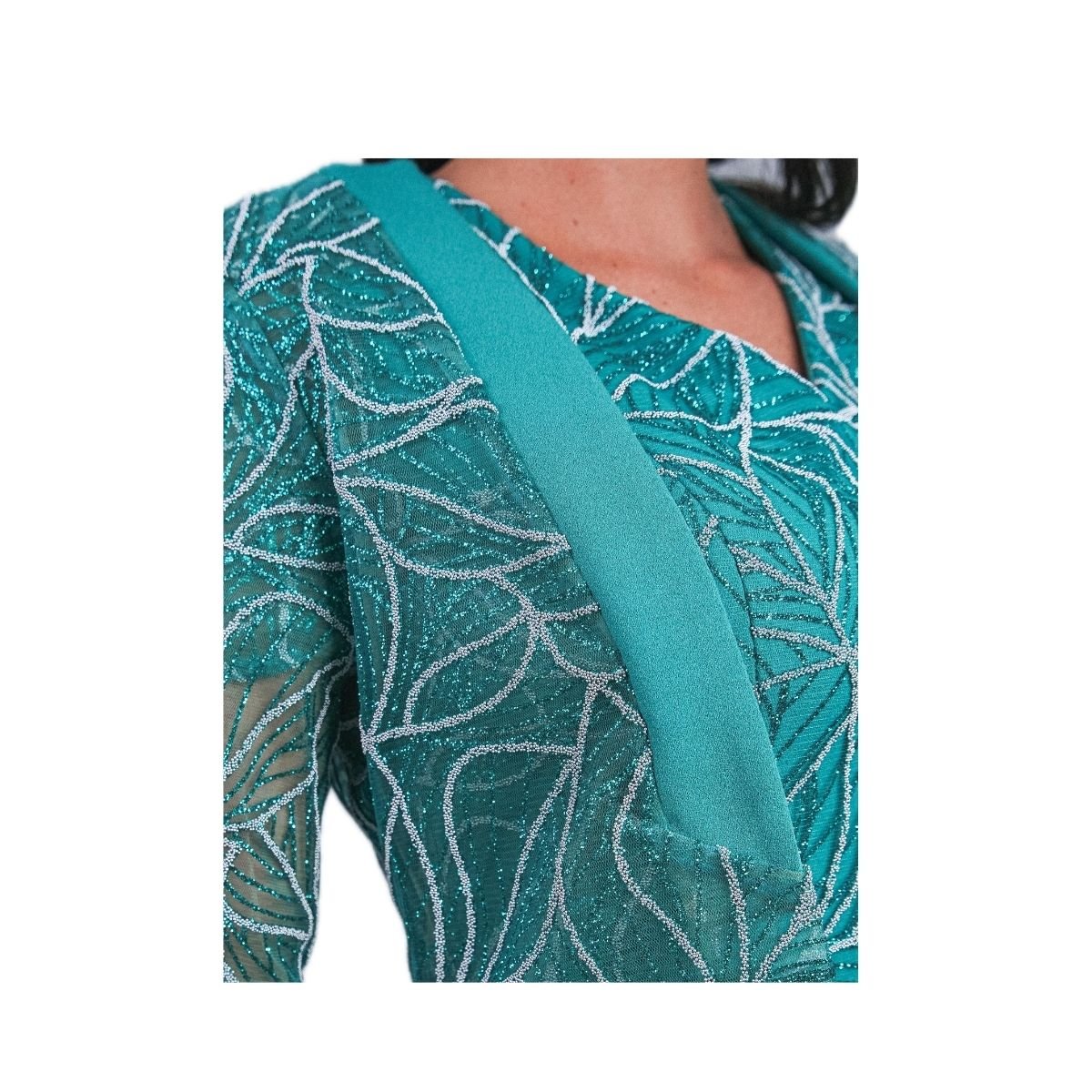 Conjunto de 2 Piezas Vestido Combinado Ensamble Manga 3/4 La Difference para Mujer image number null
