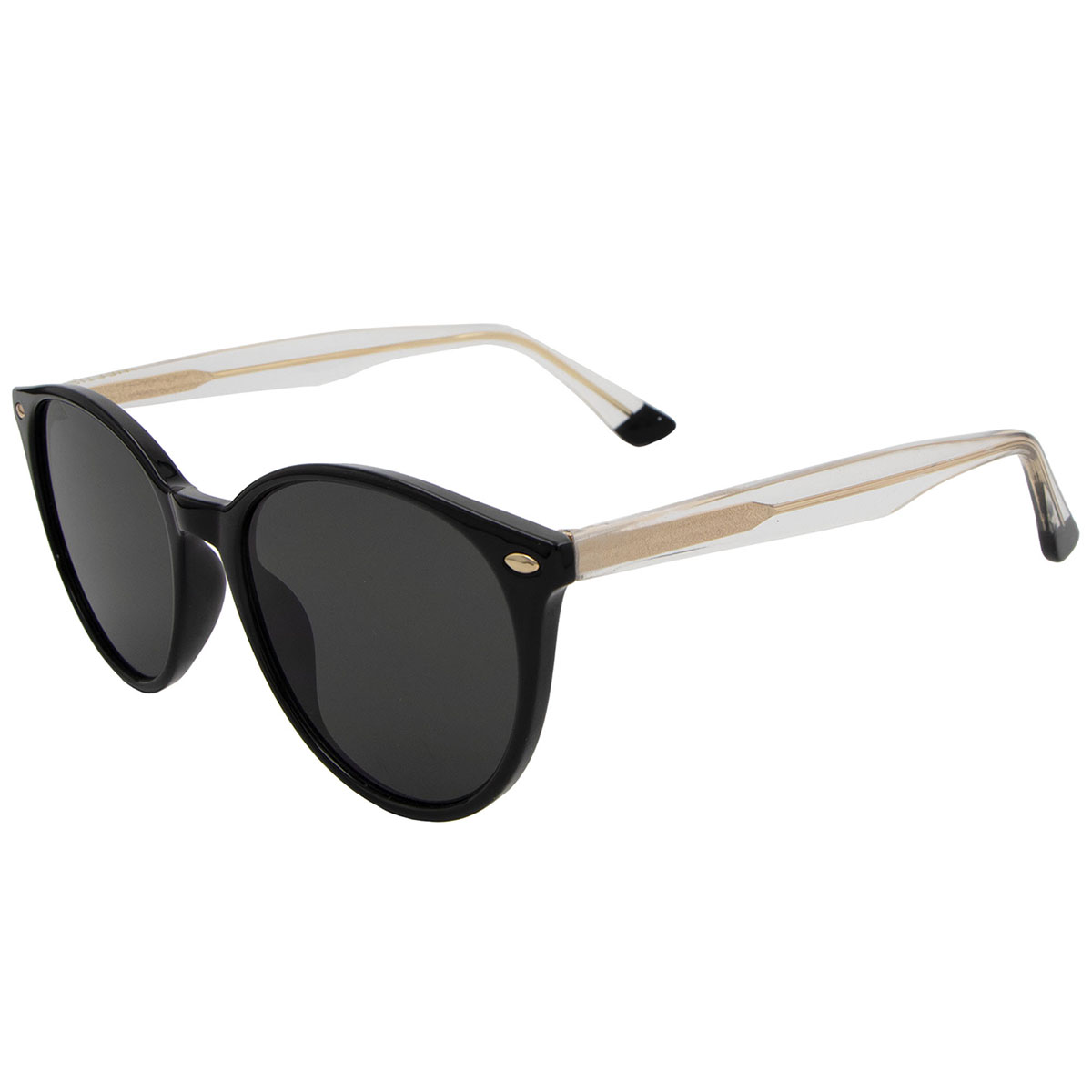 Lentes De Sol Redondos Pasta Negro Micas Negras Unisex Westies image number null