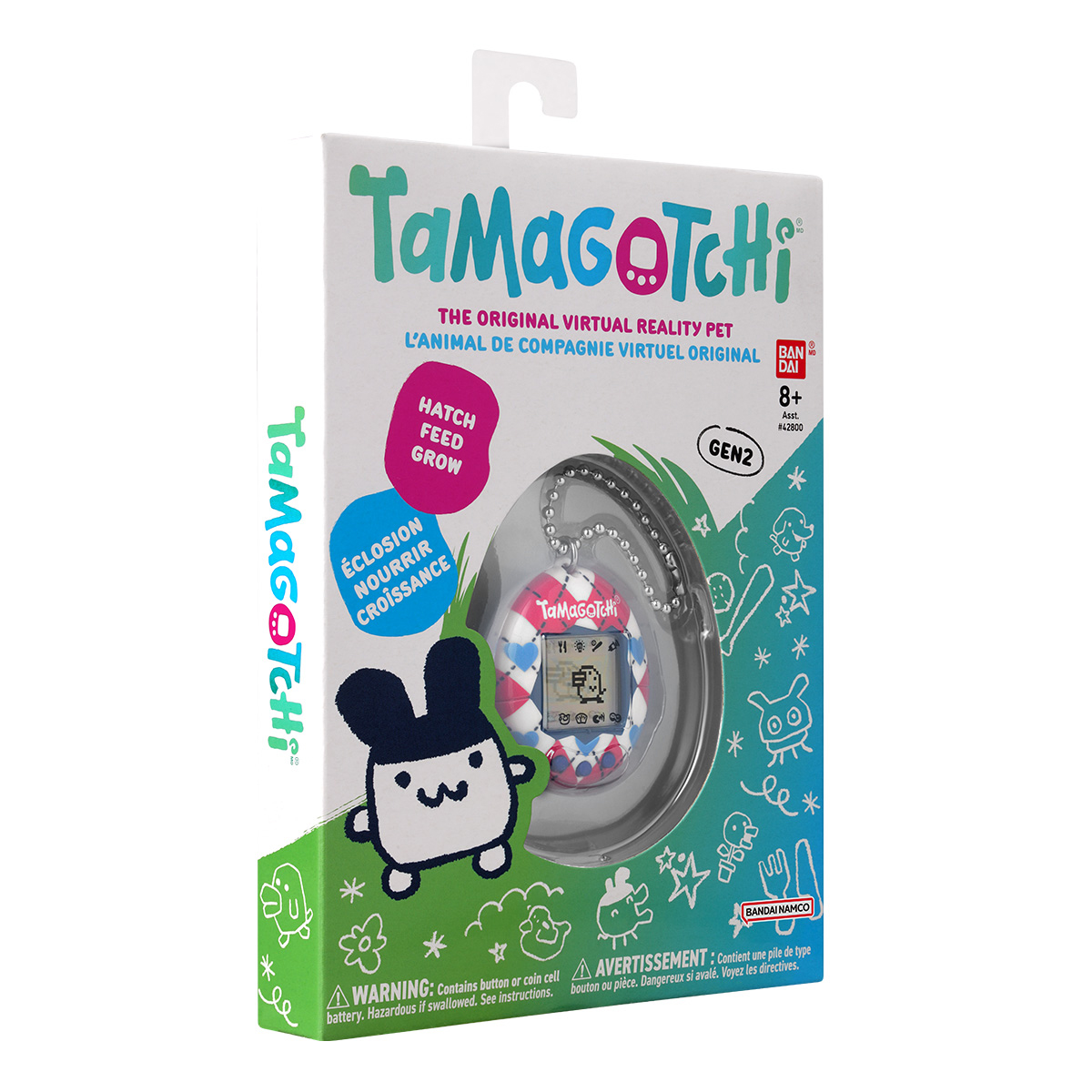 Tamagotchi Argyle Heart Mascota Digital 2 Generaci&oacute;n image number null