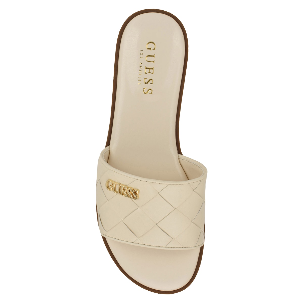 Sandalia con Aplicaci&oacute;n Guess Beige para Mujer image number null