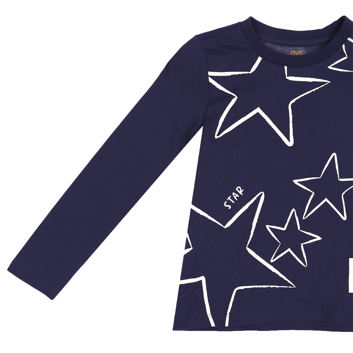 Playera Estrellas Algod&oacute;n Casual Manga Larga OVS para Ni&ntilde;a image number null