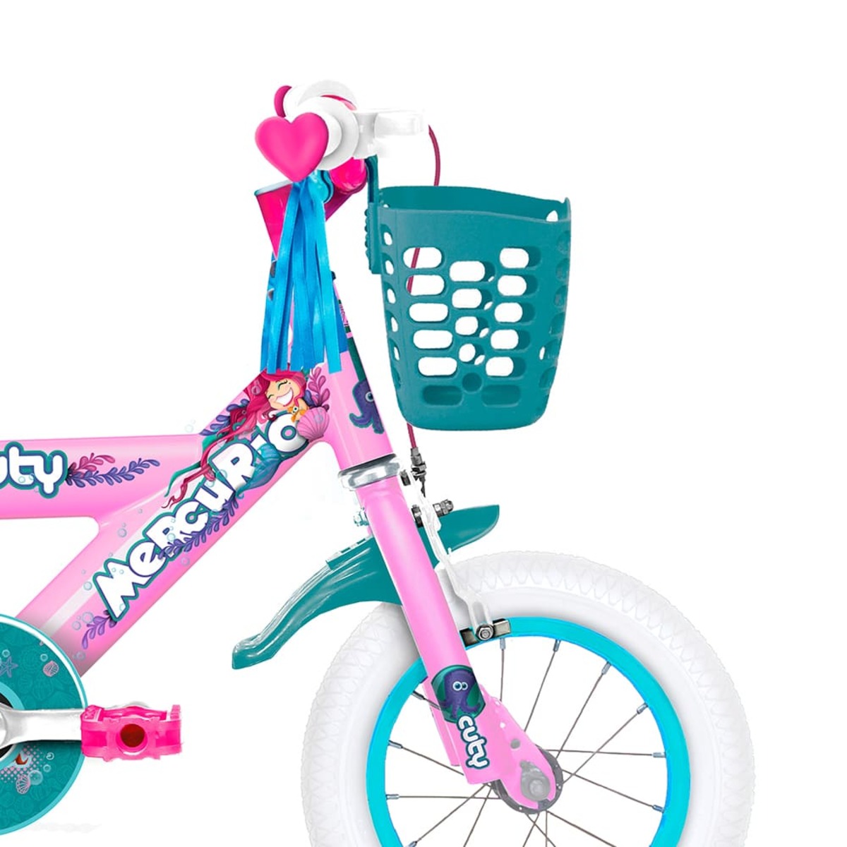 Bicicleta Rosa Cuty Rodada 12 1 Vel image number null