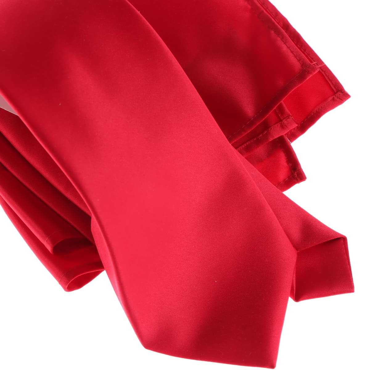 Set Corbata y Pa&ntilde;uelo Hombre Carlo Corinto Poli&eacute;ster Rojo image number null