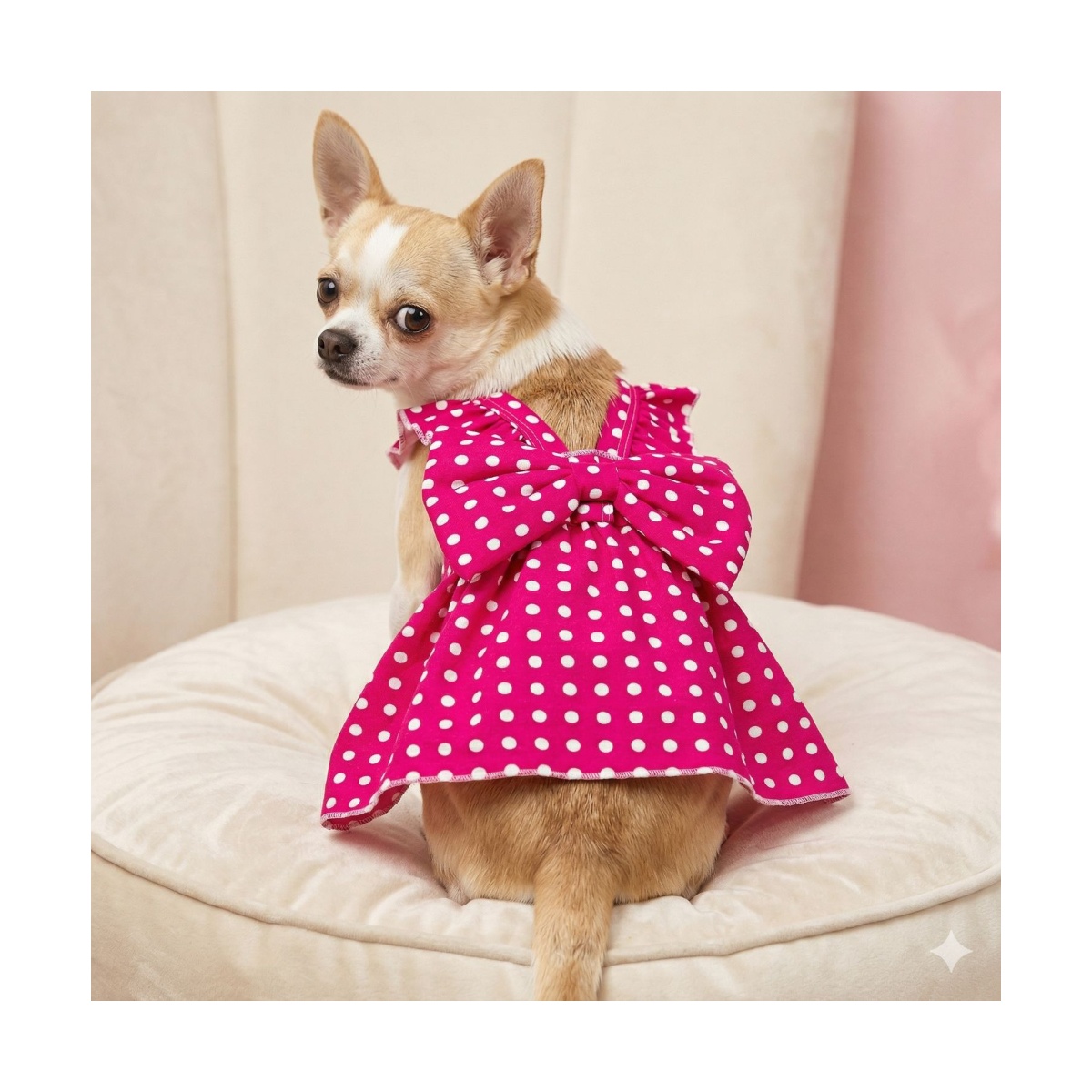 Vestido Fiusha Con Puntos Talla Chica Maypet image number null