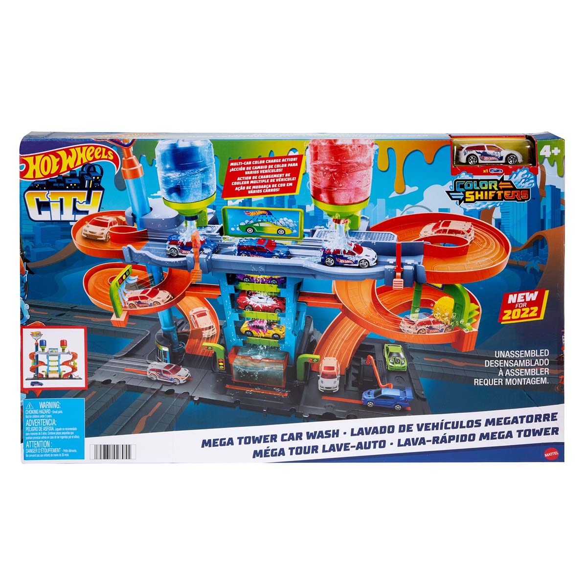 Set de juego Set de juego Hot Wheels City Autolavado Mega Torre image number null