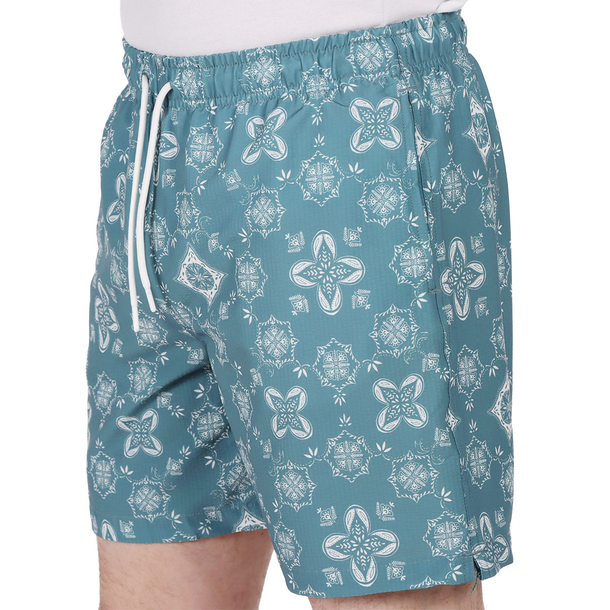 Traje de Ba&ntilde;o Estampado Shorts Playa Jeanious Hombre image number null