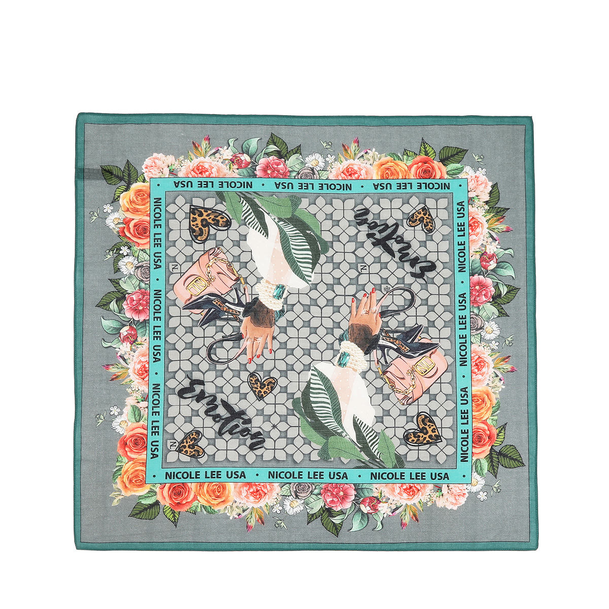 Pashmina Multicolor Emotion Nicole Lee Sf8029-Emt image number null