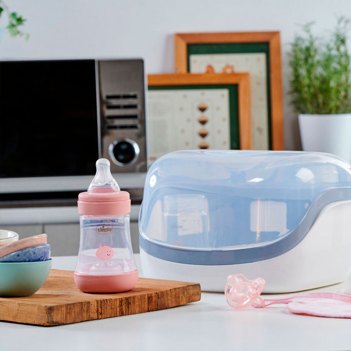 Esterilizador De Biberones Para Hornos Micoondas Chicco image number null