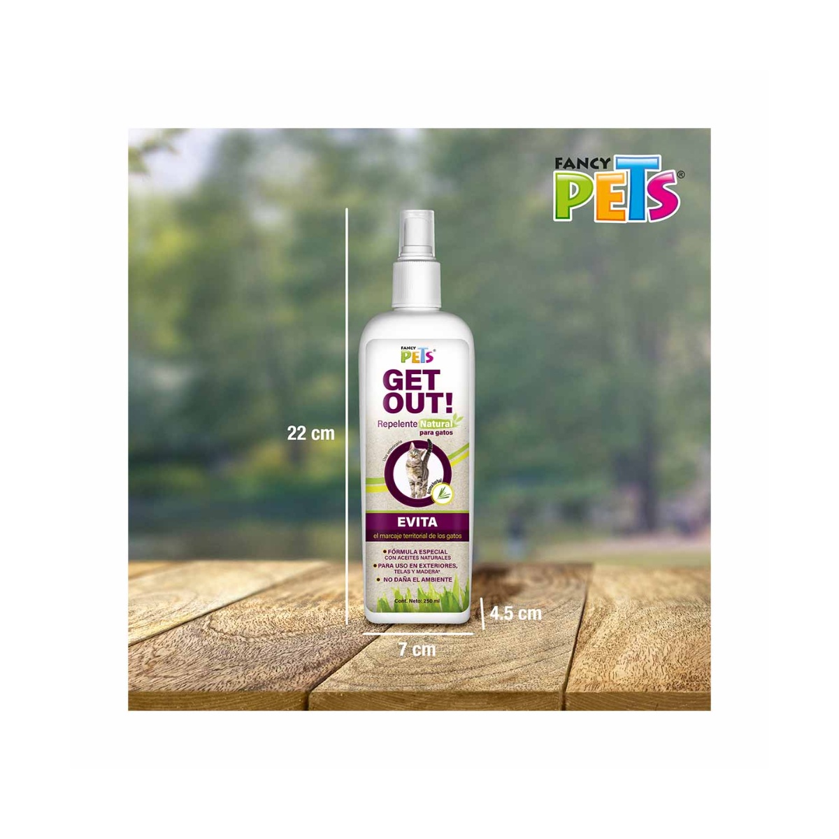 Repelente Natural Para Gatos 250 Ml Fancy Pets image number null