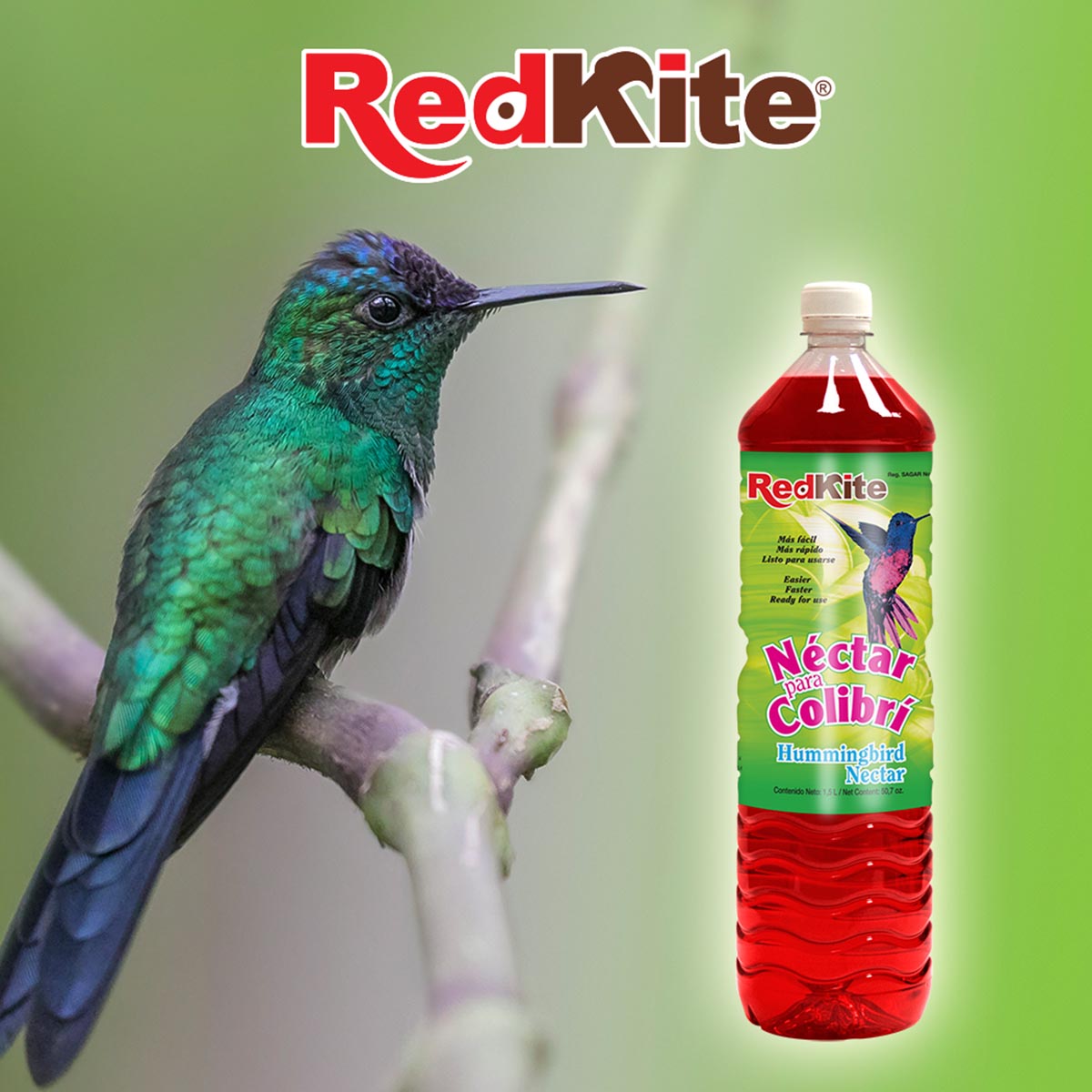 N&eacute;ctar L&iacute;quido para Colibris 1.5lt Acuario Lomas image number null