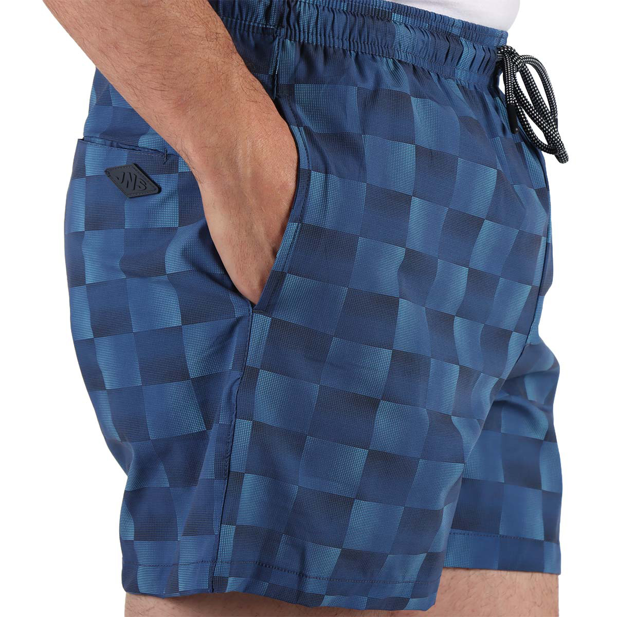 Traje de Ba&ntilde;o Estampado Cuadros Jeanious Hombre image number null