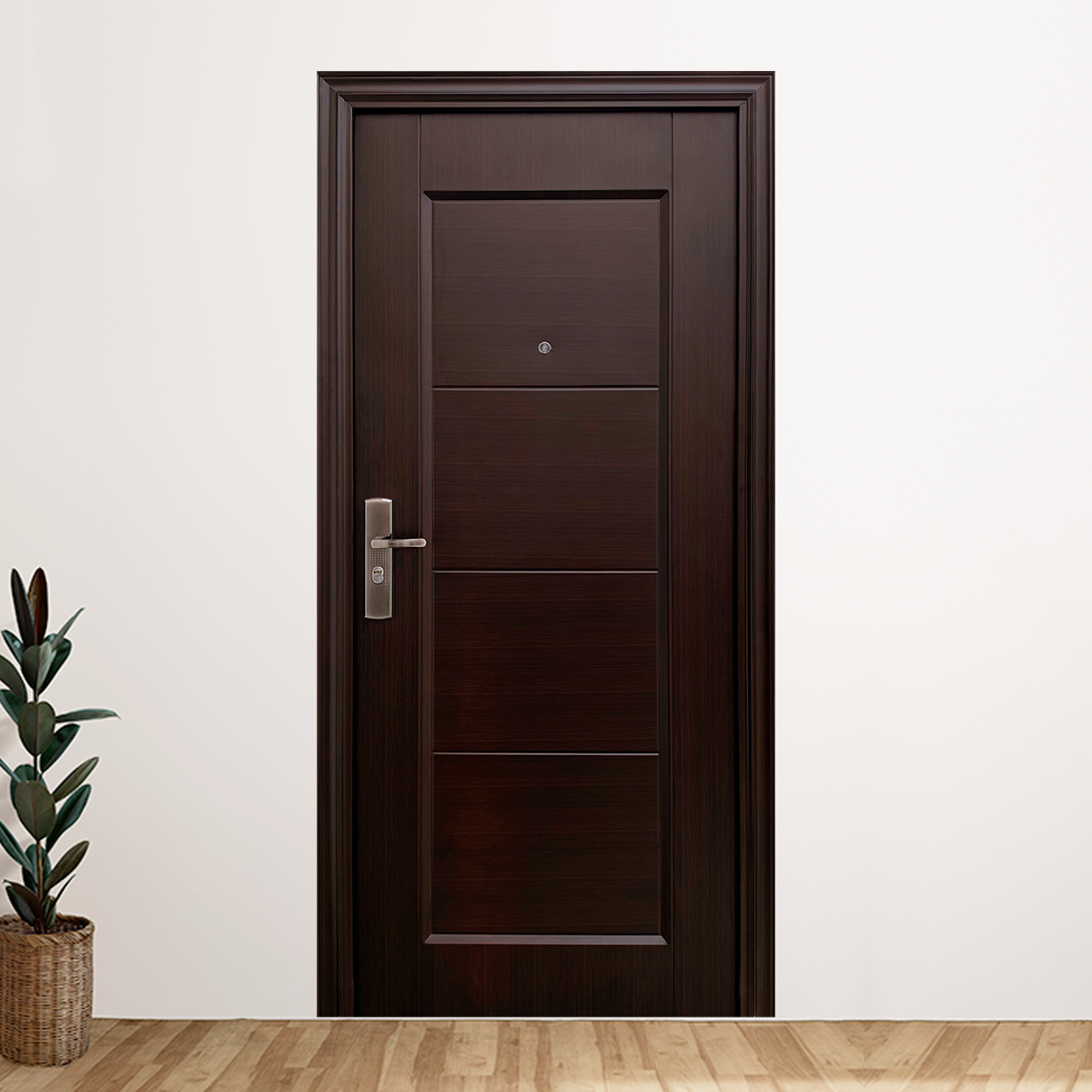 Puerta De Seguridad Xe Amsterdam Apertura Izquierda Ch 95X215 Nogal image number null