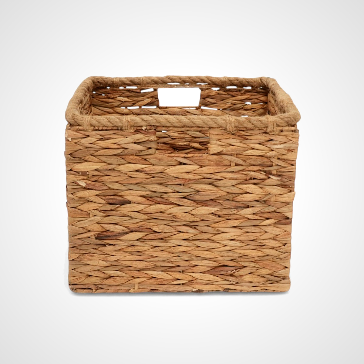 Canasta Rectangular De Paja Con Asas Home Nature image number null
