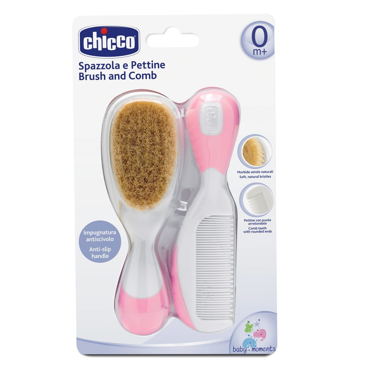 Cepillo y Peine Rosa Chicco image number null