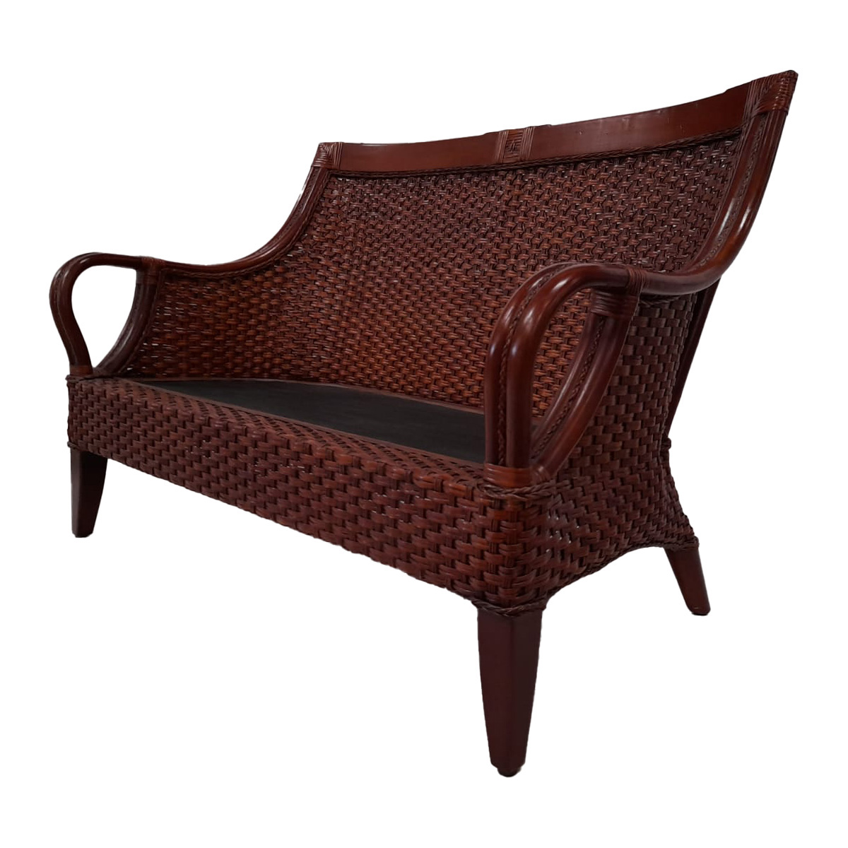 Temari Settee Brown Vintage Home image number null