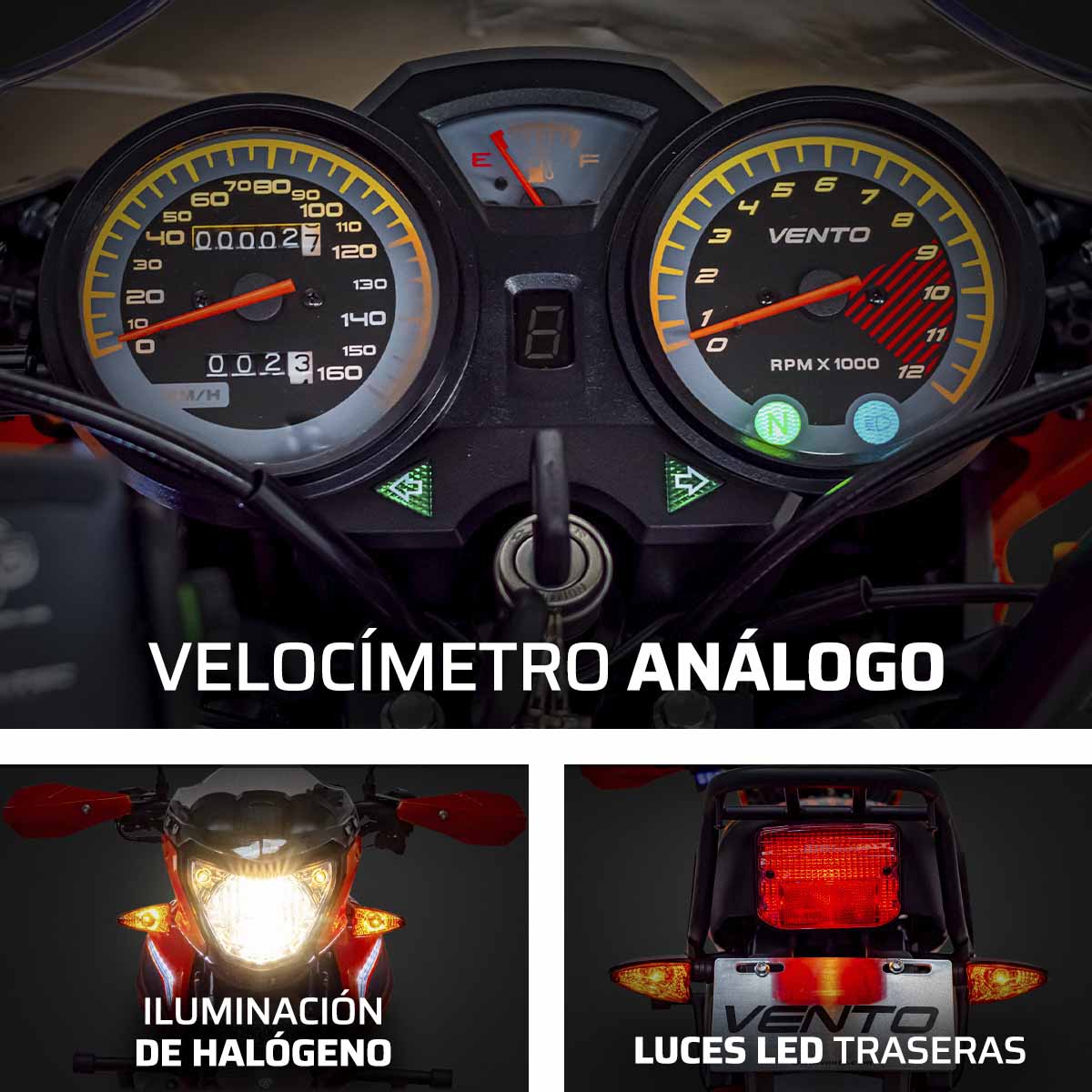 Motocicleta Vento Xplor 190 Gris/Naranja 2026 image number null