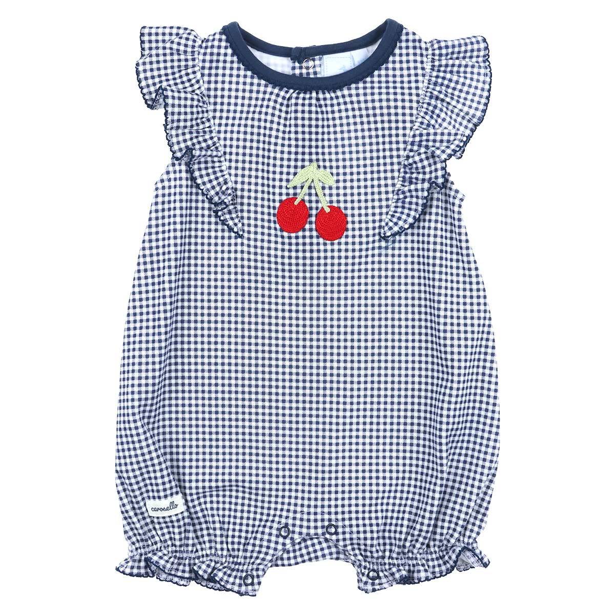 Romper Cuadros Estampado Cerezas Carosello Beb&eacute; Ni&ntilde;a image number null