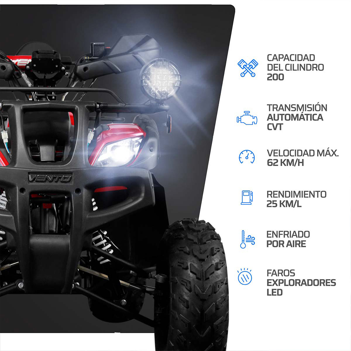Cuatrimoto Vento Reptile Trek 200cc 2025 image number null