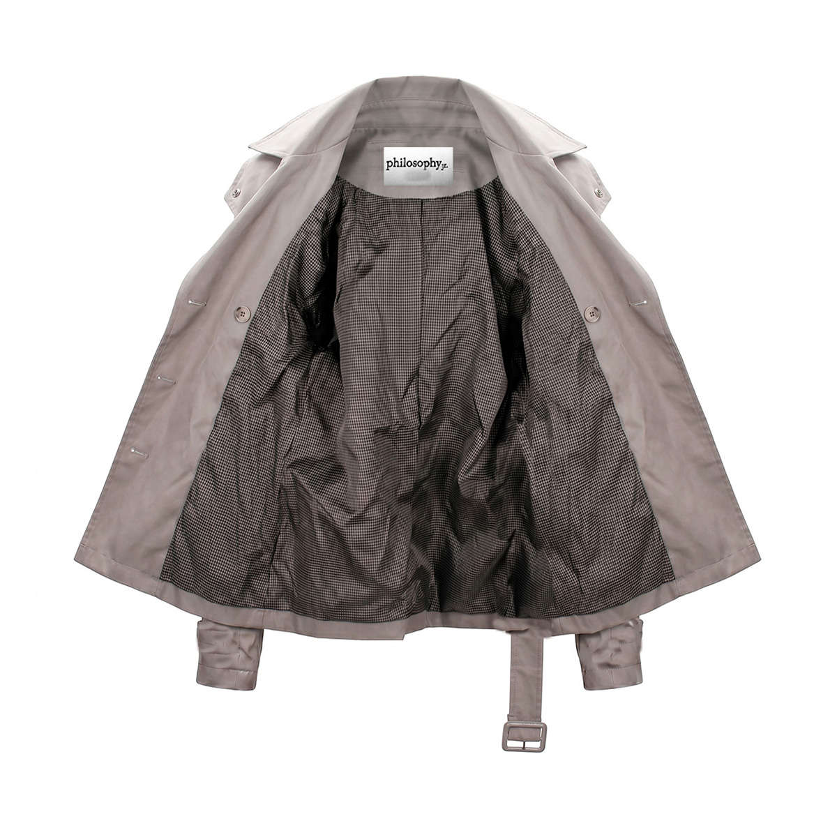 Gabardina Con Cintur&oacute;n Philosophy Jr Petite Para Mujer Petite image number null