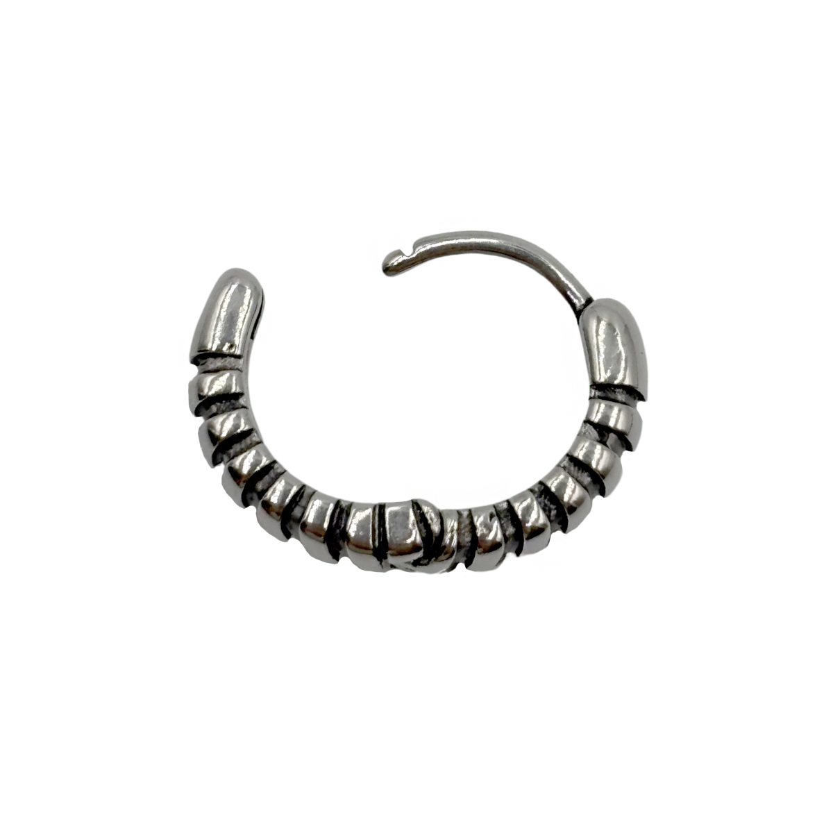 Arracadas Rallado Liso Aktuales para Hombre image number null