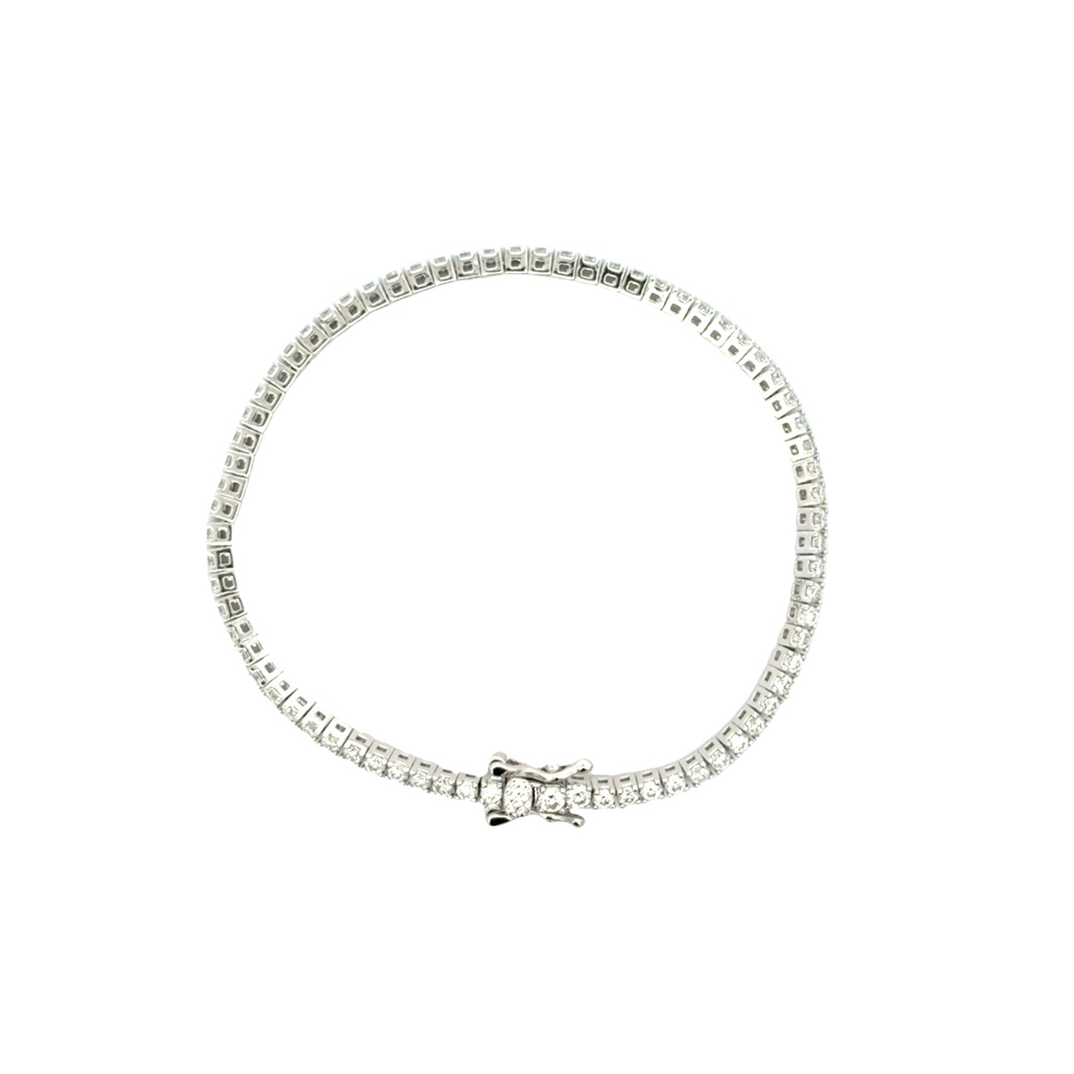 Pulsera Tenis Moissanitas En Plata Mae image number null