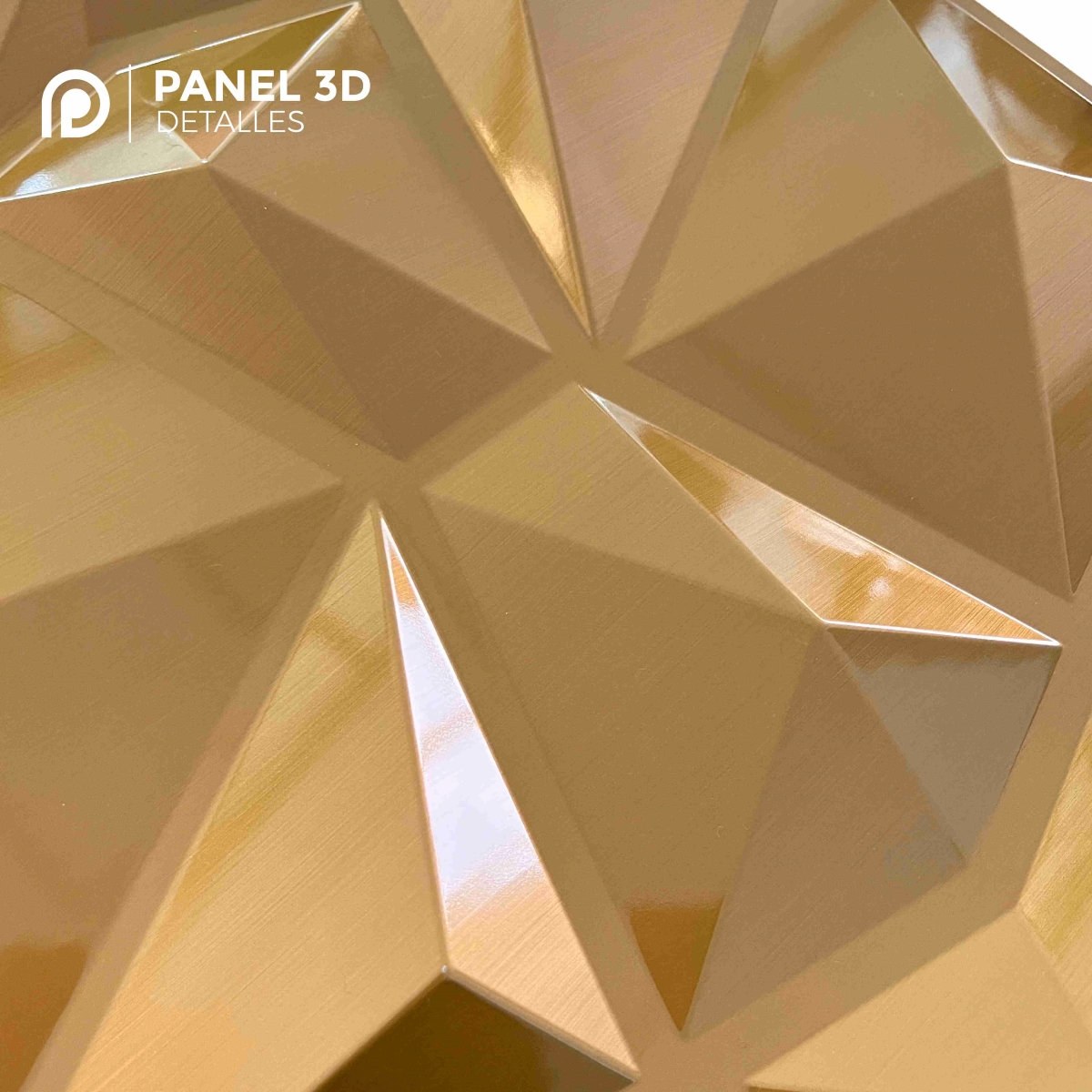 Panel decorativo 3D Cuarzo Oro 50x50cm Deco PVC image number null