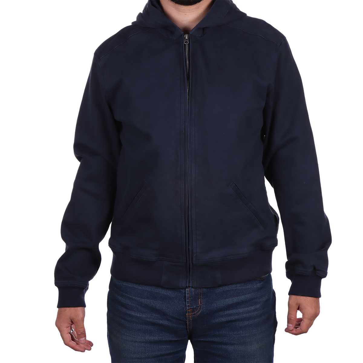 Chamarra Casual con Capucha de Algod&oacute;n Jeanious para Hombre image number null