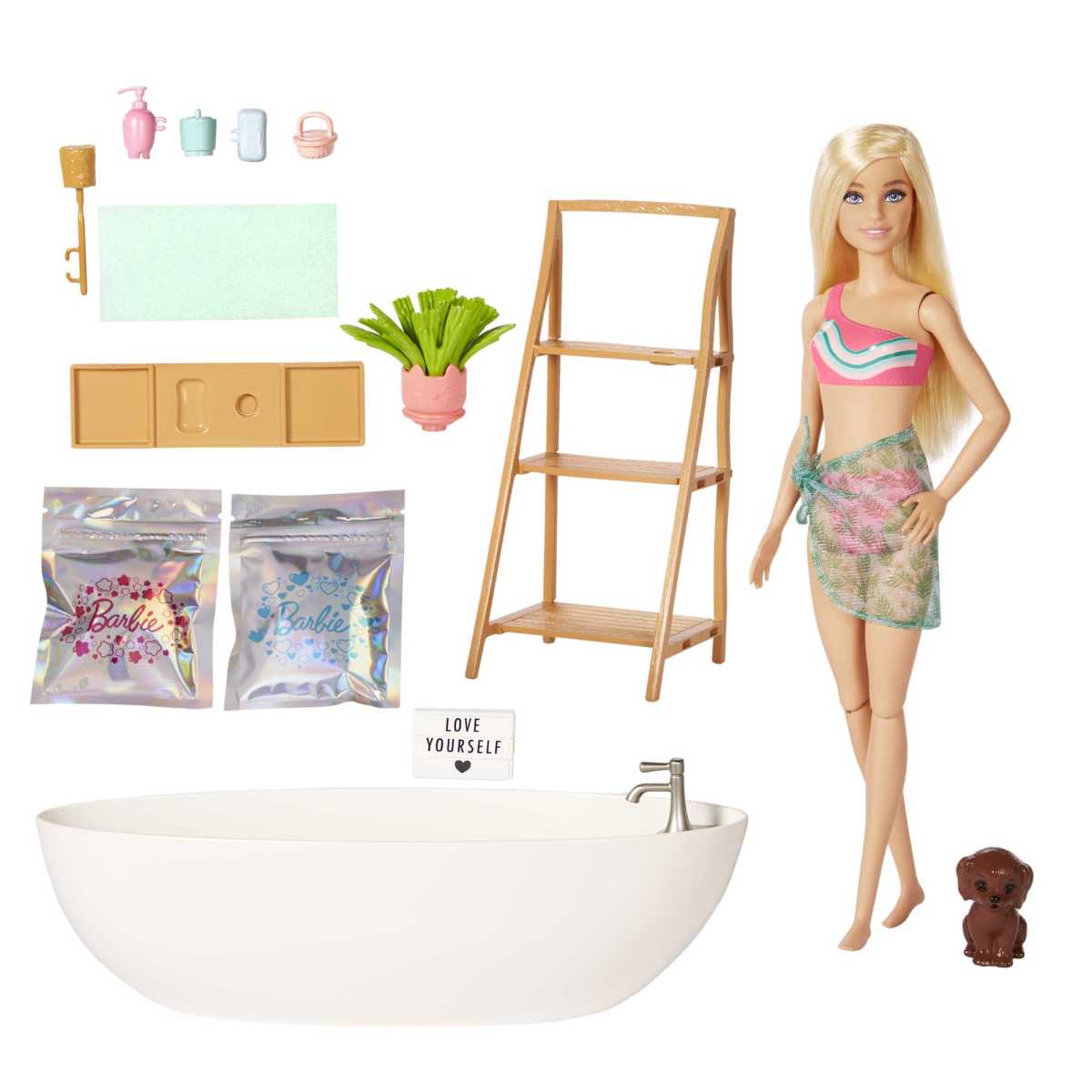 Barbie Fashion & Beauty Set De Juego Ba&ntilde;o De Burbujas image number null