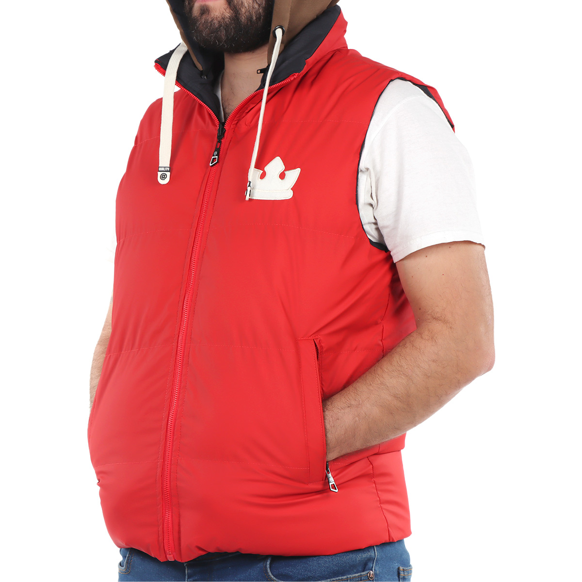 Chaleco Capitonado Cierre y Capucha Roosevelt para Hombre image number null