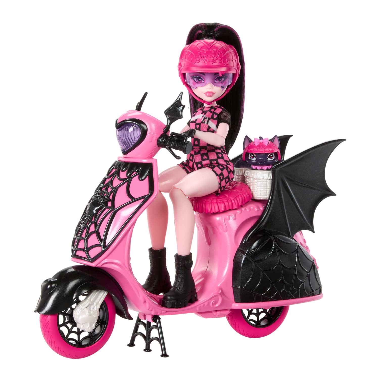 Monster High Mu&ntilde;eca Draculaura Con Scooter Mattel image number null