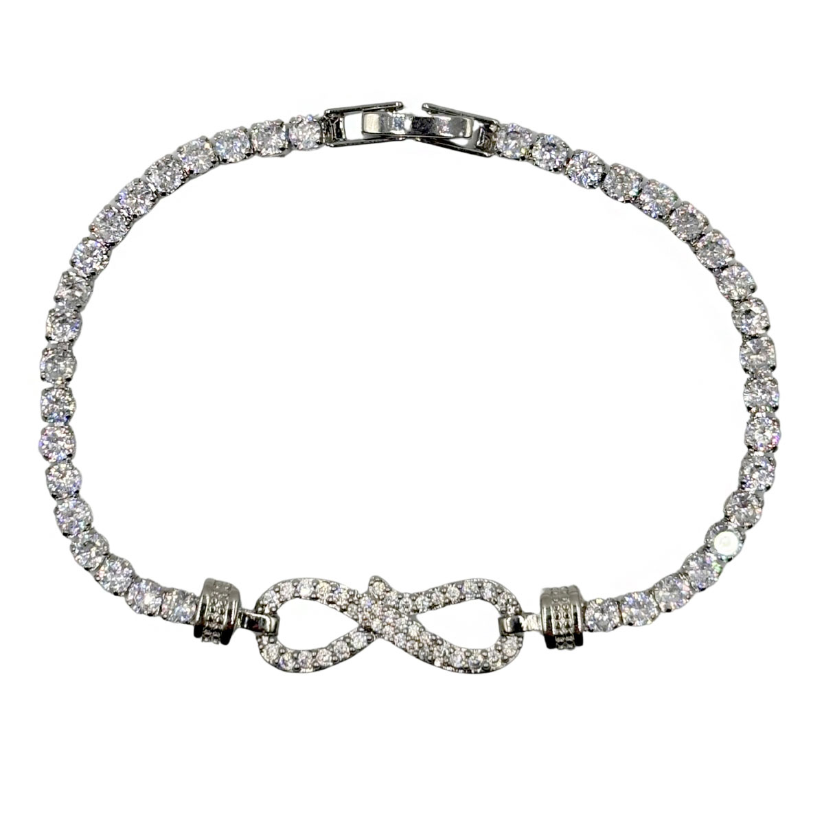 Pulsera Infinito Plateado Aktuales Para Mujer image number null