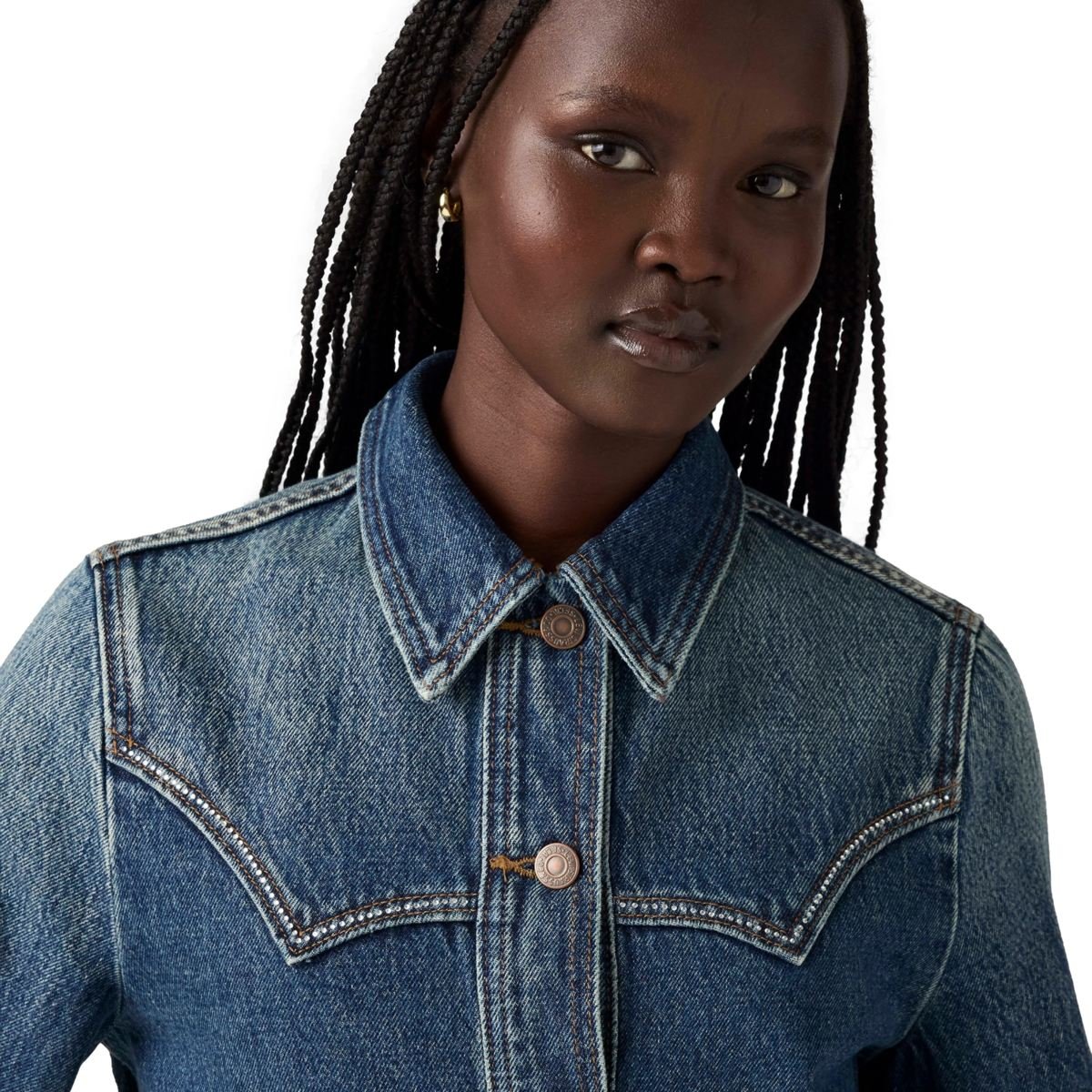 Levi&rsquo;s&reg; Chamarra Original Trucker Bling para Mujer Junior image number null