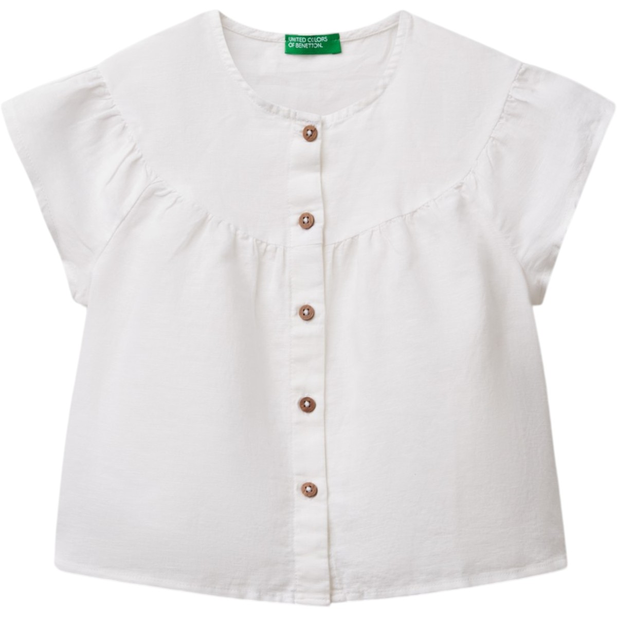 Blusa Benetton con Manga Drapeada para Ni&ntilde;a image number null