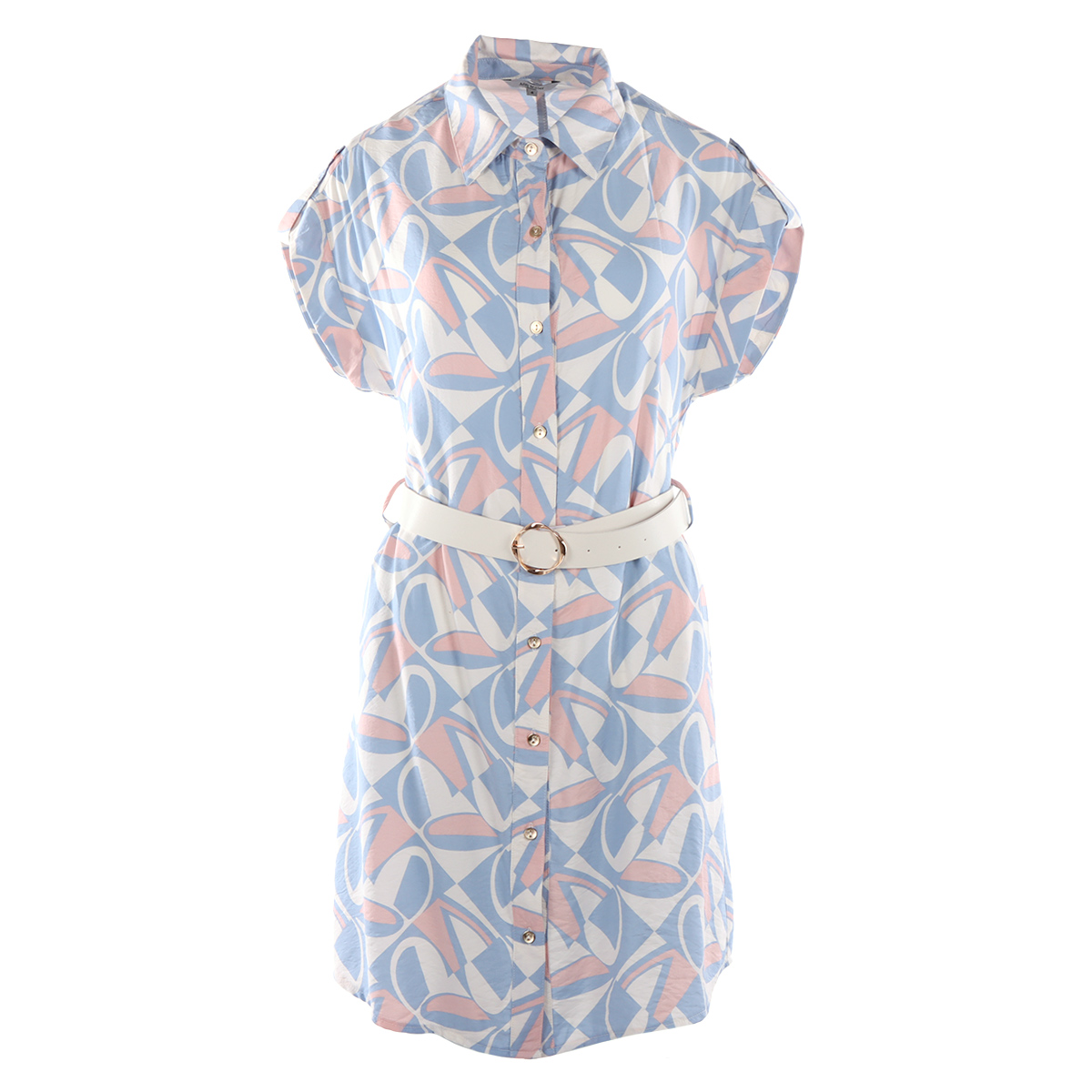 Vestido Sport Dise&ntilde;o Geom&eacute;trico Ann Miller para Mujer Petite image number null