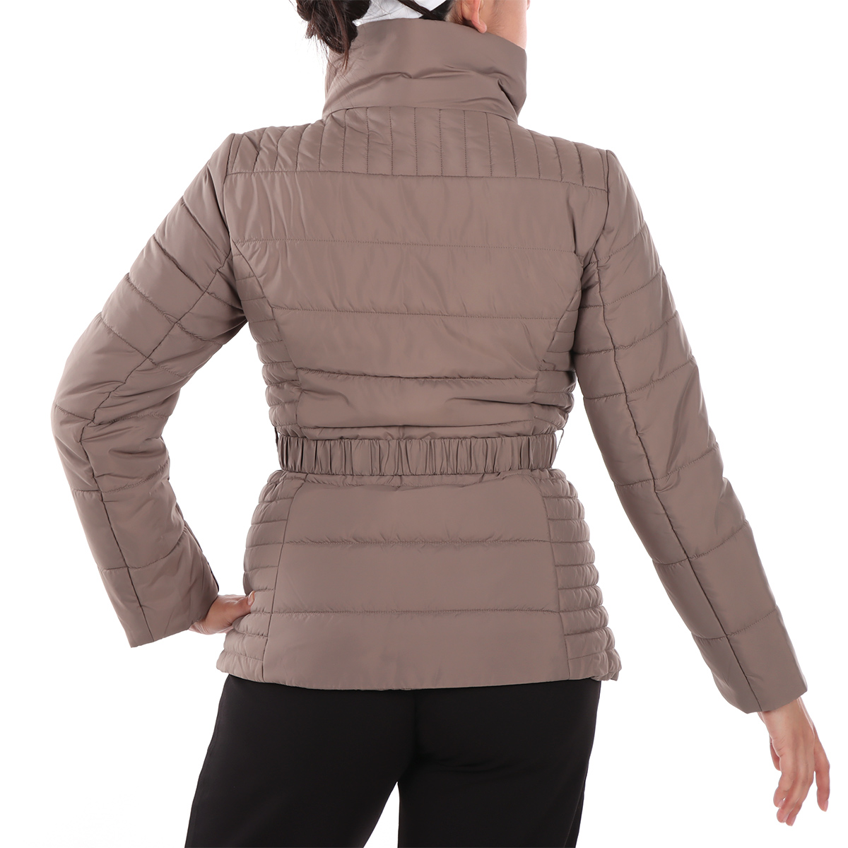 Chamarra Acolchada con Cintur&oacute;n Life Styler para Mujer image number null