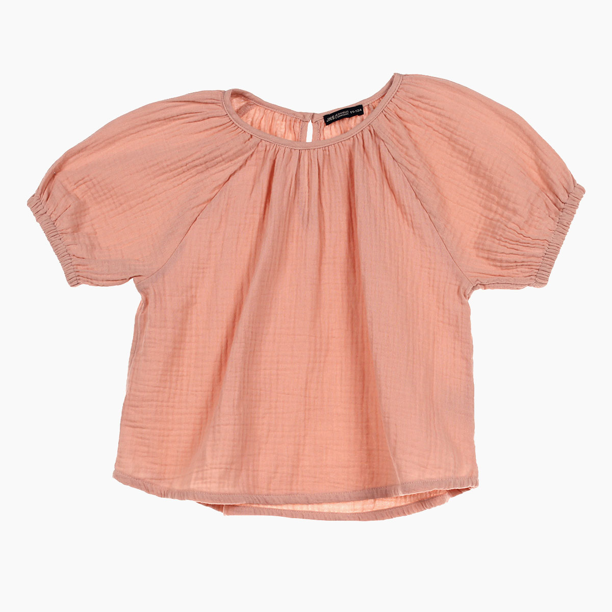 Blusa Cuello Redondo Manga Corta Muselina Jeanious Ni&ntilde;a image number null