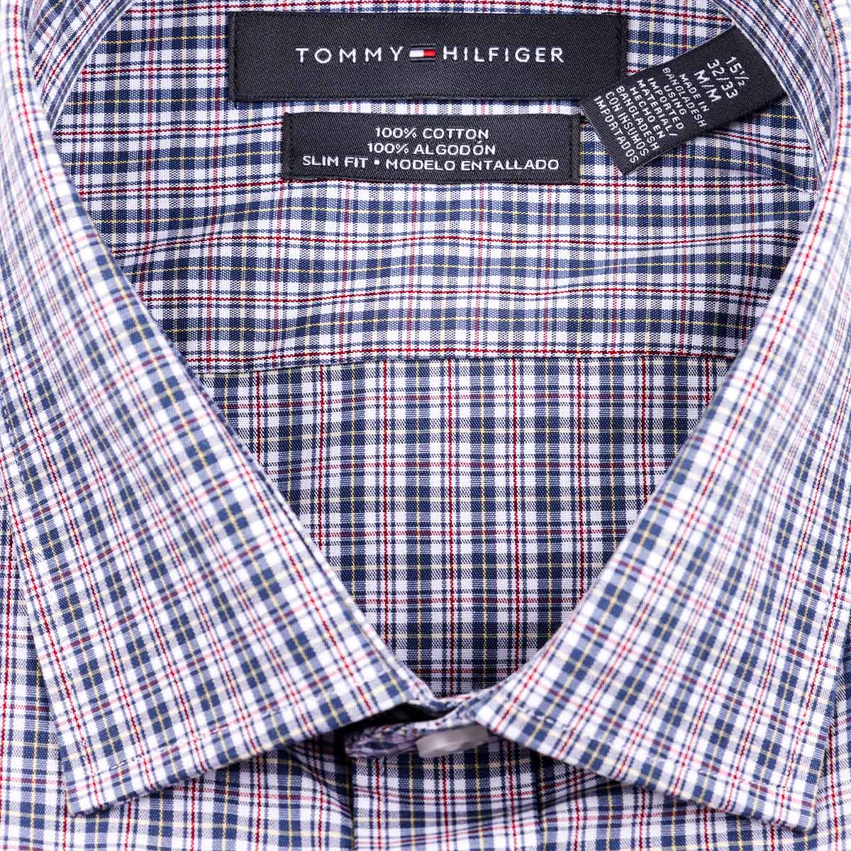 Camisa Slim Fit Cuadros Algod&oacute;n Tommy Hilfiger Hombre image number null