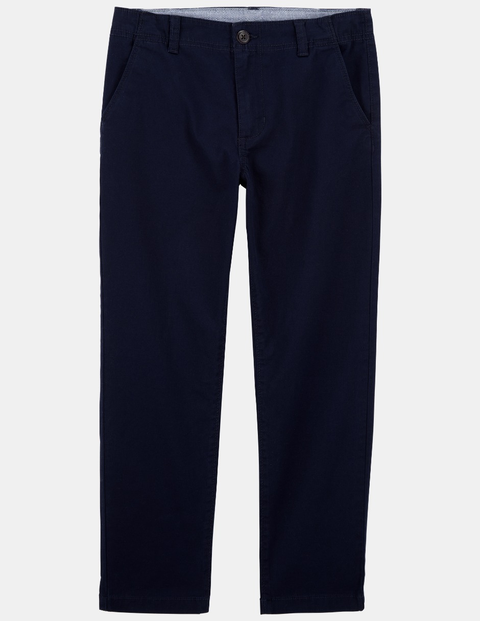 Pantal&oacute;n Chino Liso Osh Kosh Azul Obscuro para Ni&ntilde;o image number null