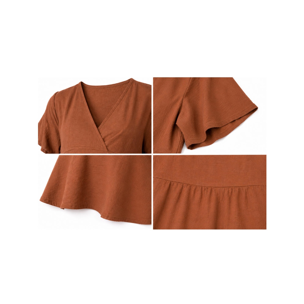 Blusa De Maternidad Lisa Doma Para Mujer image number null