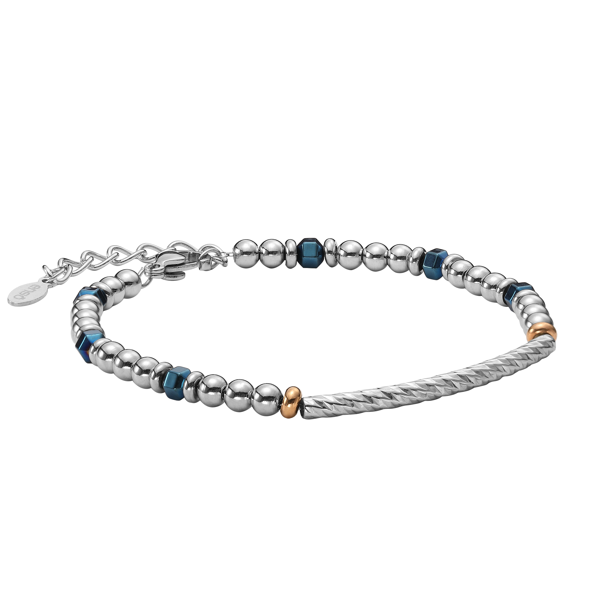 Pulsera Color Acero Combinado Enso Men image number null